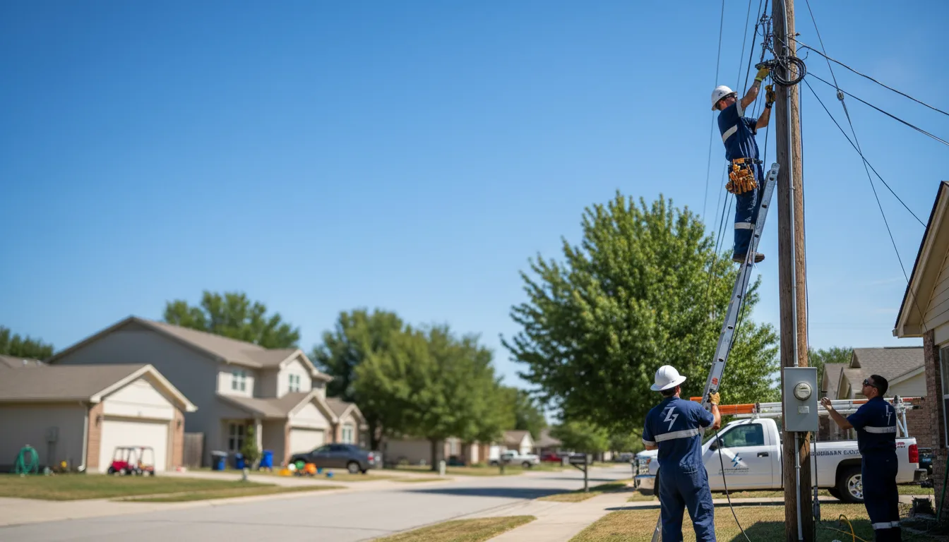Residential electrician providing installation services in Clarkson, KY